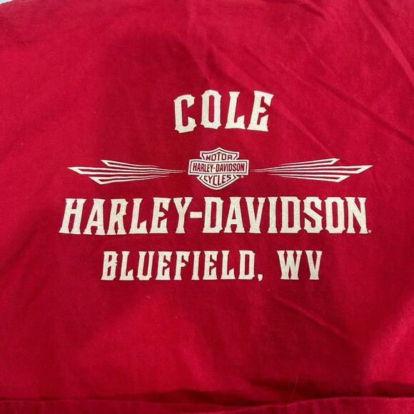 Cole Harley- Davidson Bluefield WV Men’s Size L Sleeveless T-Shirt. - Picture 10 of 11